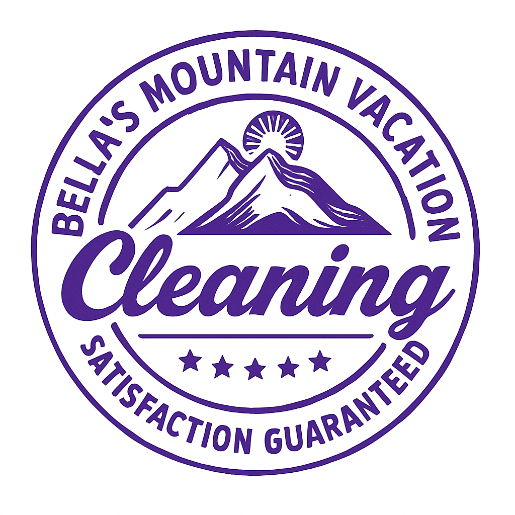 Cleaning Services Icons Chart: Deep Cleans, Luxury Residential, Cabins, Move In/Outs, and Customized Cleaning, by Bellas Mountain Vacation Cleaning, Breckenridge and Blue River, Colorado