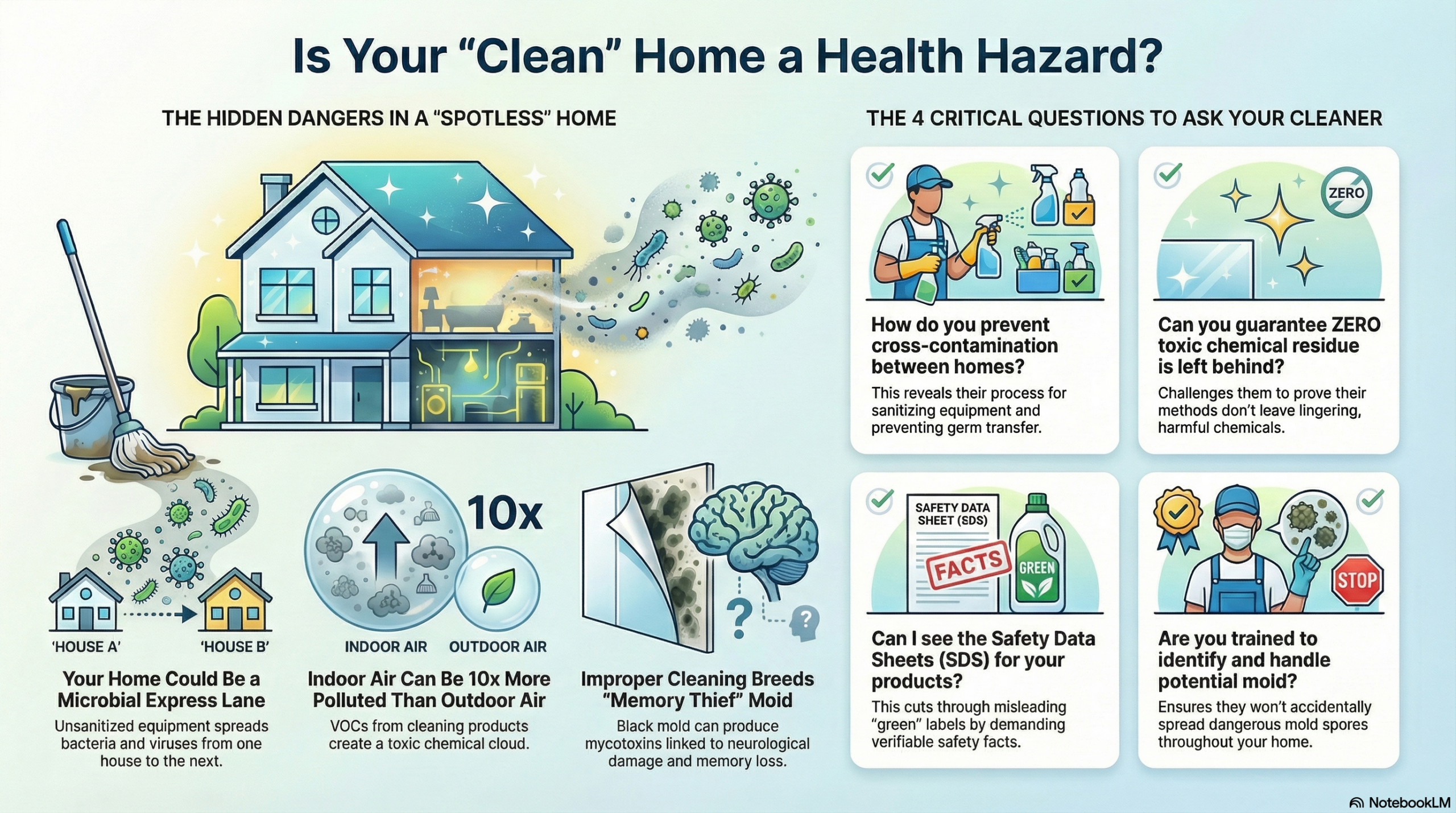 Sandra Rose performing a 3rd-generation deep clean in a Boulder County home, focusing on removing the "Bio-Film" and toxic chemical residues identified in the 2026 Consumer Cleaning Guide.