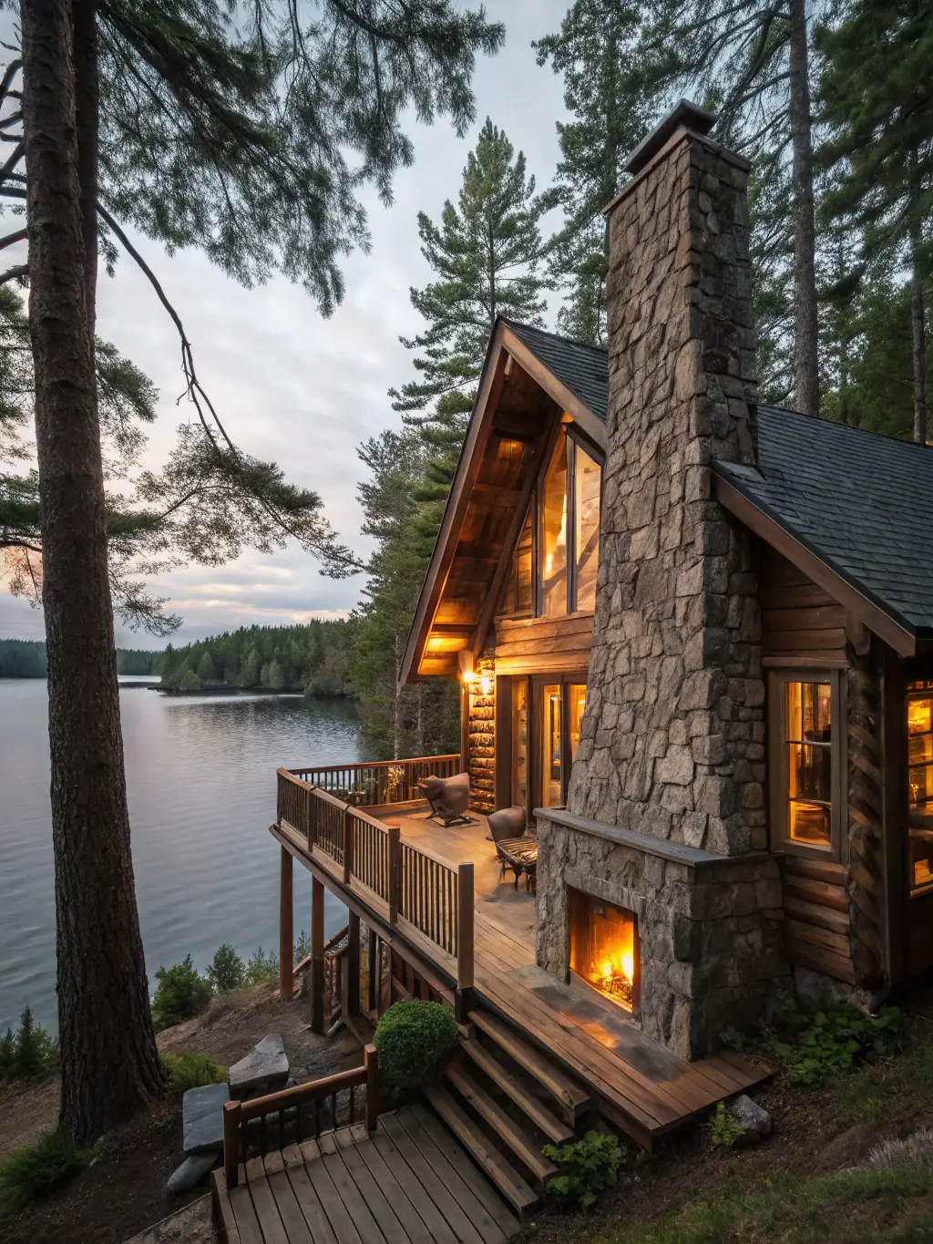A cozy cabin nestled in the foothills near Golden, with a rustic exterior and a warm, inviting interior, showcasing our ability to clean unique and challenging spaces.